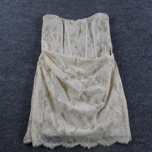 Nbd Dress Women Small Belladonna Mini Lace Straples Corset Fitted Cocktail Party - Picture 4 of 13